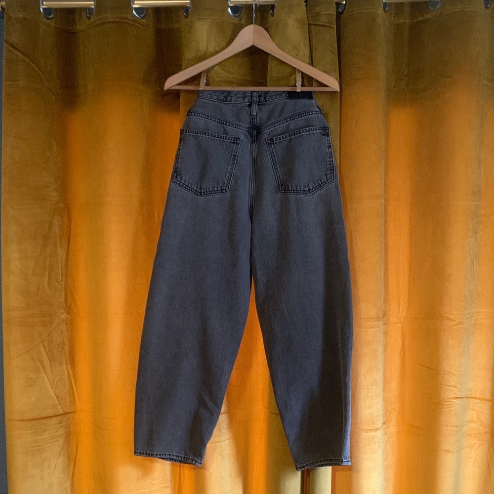 Madewell Balloon High-Waisted Black Denim Jeans